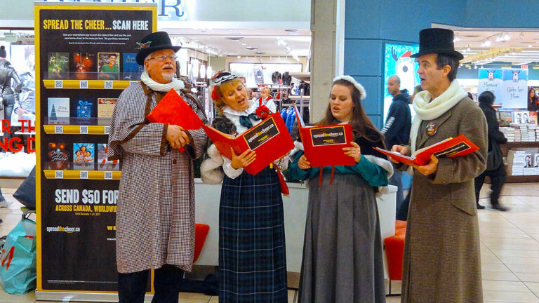 Mall carollers